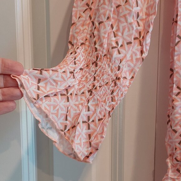 heidi klein Tybee Island Tunic Smock Waist Tiered Mini Dress Women's Size XS - Picture 5 of 13